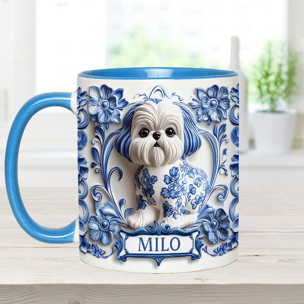 Mug personnalisé avec motif chien mignon
