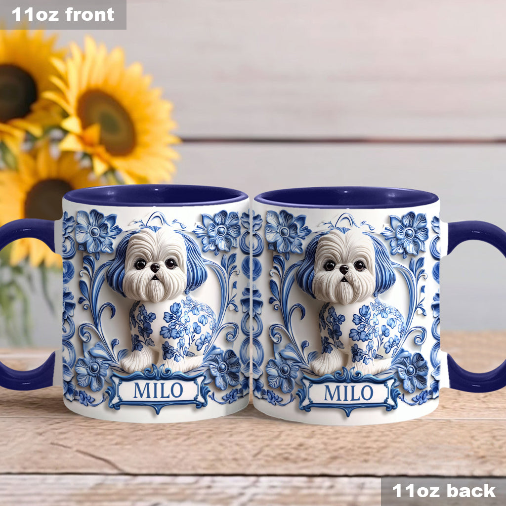 Mug personnalisé avec motif chien mignon