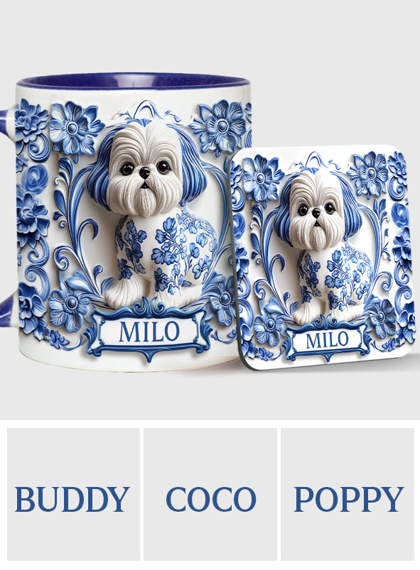 Mug personnalisé avec motif chien mignon