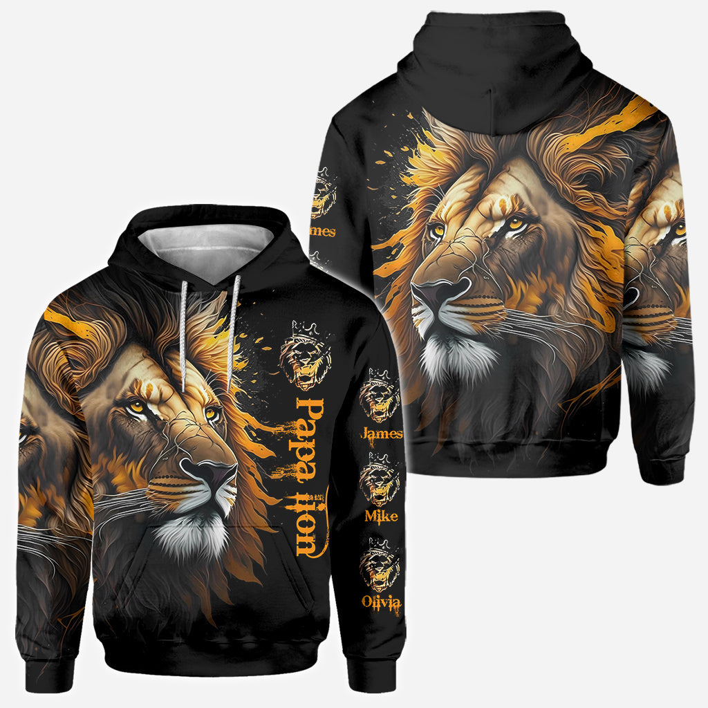 Papa Lion - Personalized Father All Over Shirt