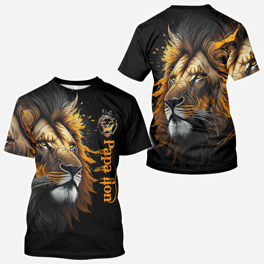 Papa Lion - Personalized Father All Over Shirt
