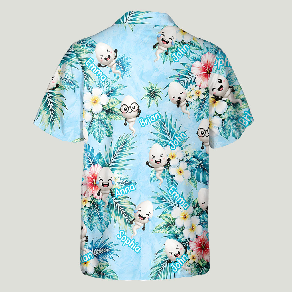 Nous avions l'habitude de vivre dans vos balles - Chemise hawaïenne personnalisée pour père