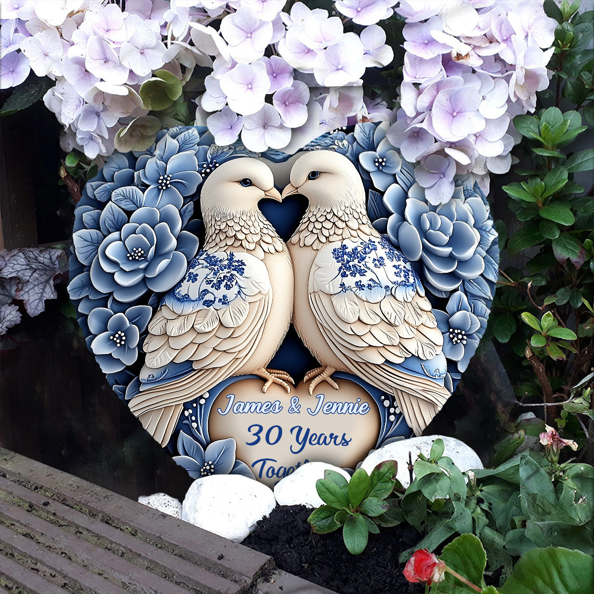 I'm Yours - Personalized Couple Heart Shaped Stone