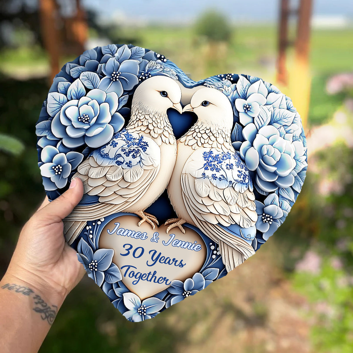 I'm Yours - Personalized Couple Heart Shaped Stone