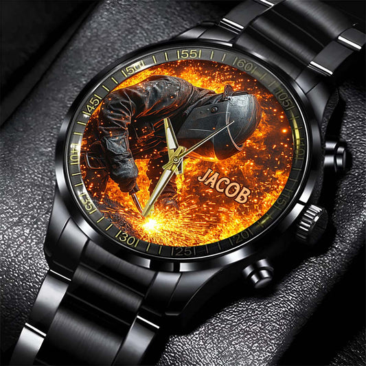 Cadeau pour soudeur - Montre personnalisée pour soudeur