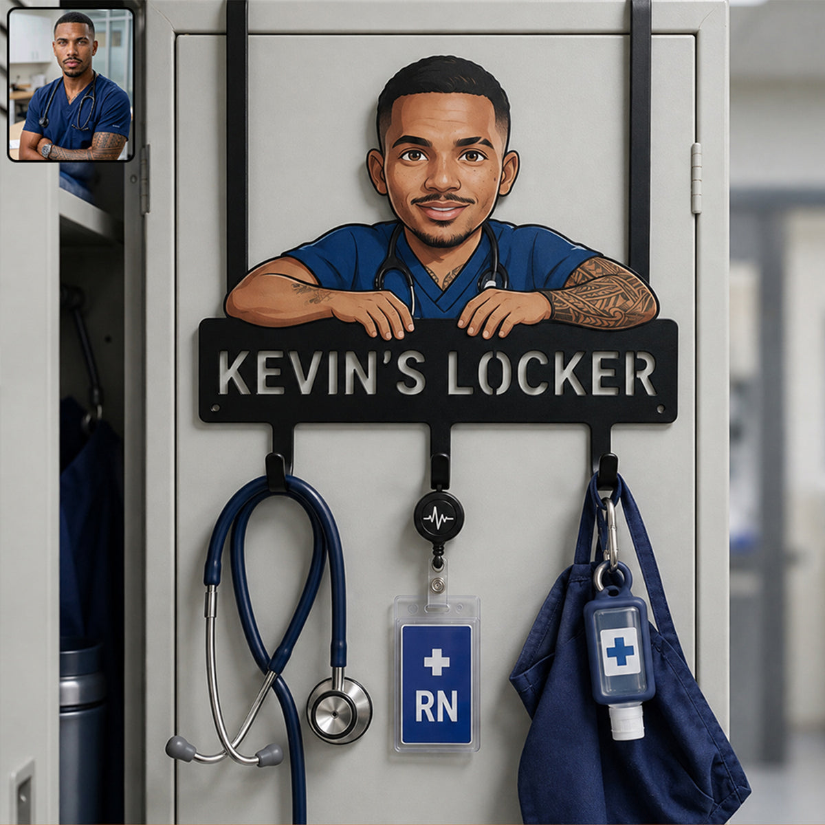 Hang In There - Personalized Nurse Metal Door Hooks