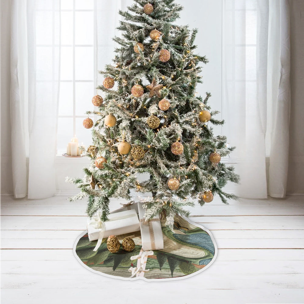 Merry Christmas For Golfer - Personalized Golf Tree Skirt