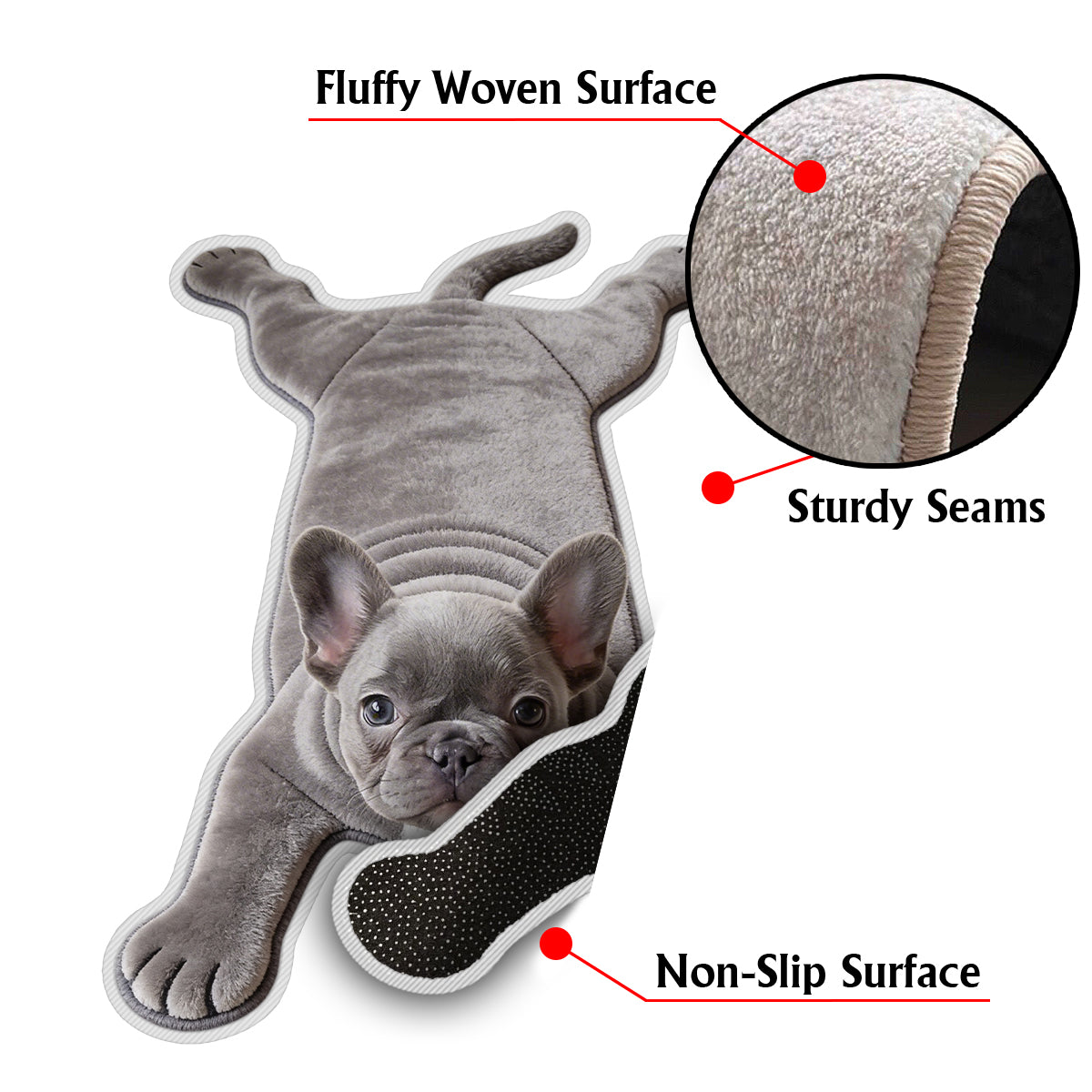 Any Pet Photo - Personalized Dog Non-Slip Tufted Rug