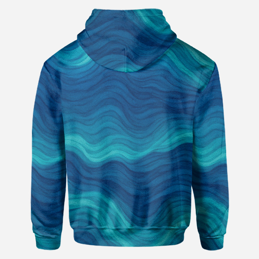 T-shirt personnalisé Tortue et Vague - T-shirt intégral Tortue