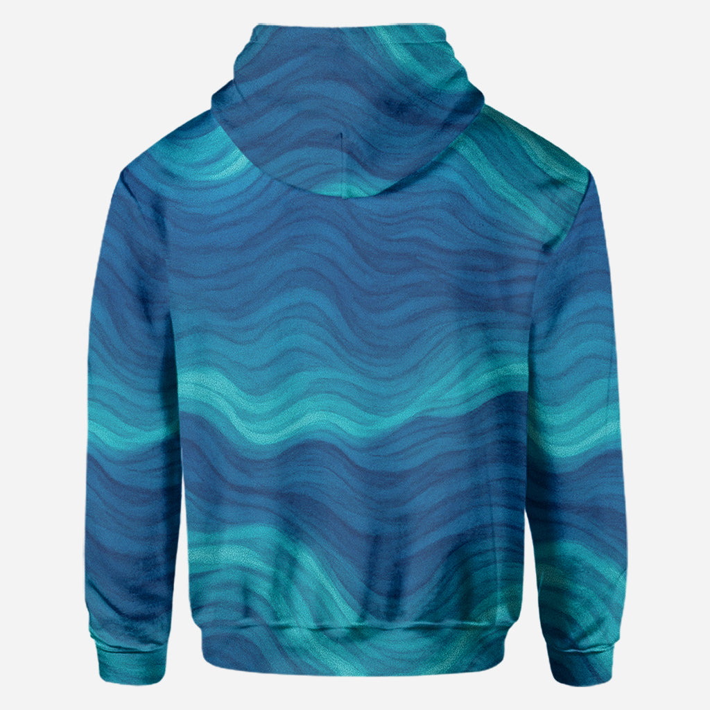 T-shirt personnalisé Tortue et Vague - T-shirt intégral Tortue