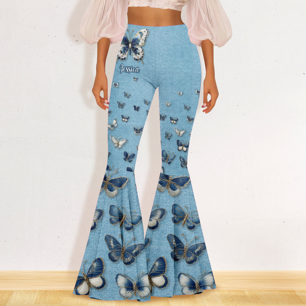 Leggings évasés personnalisés à motif papillons - Magnifiques papillons