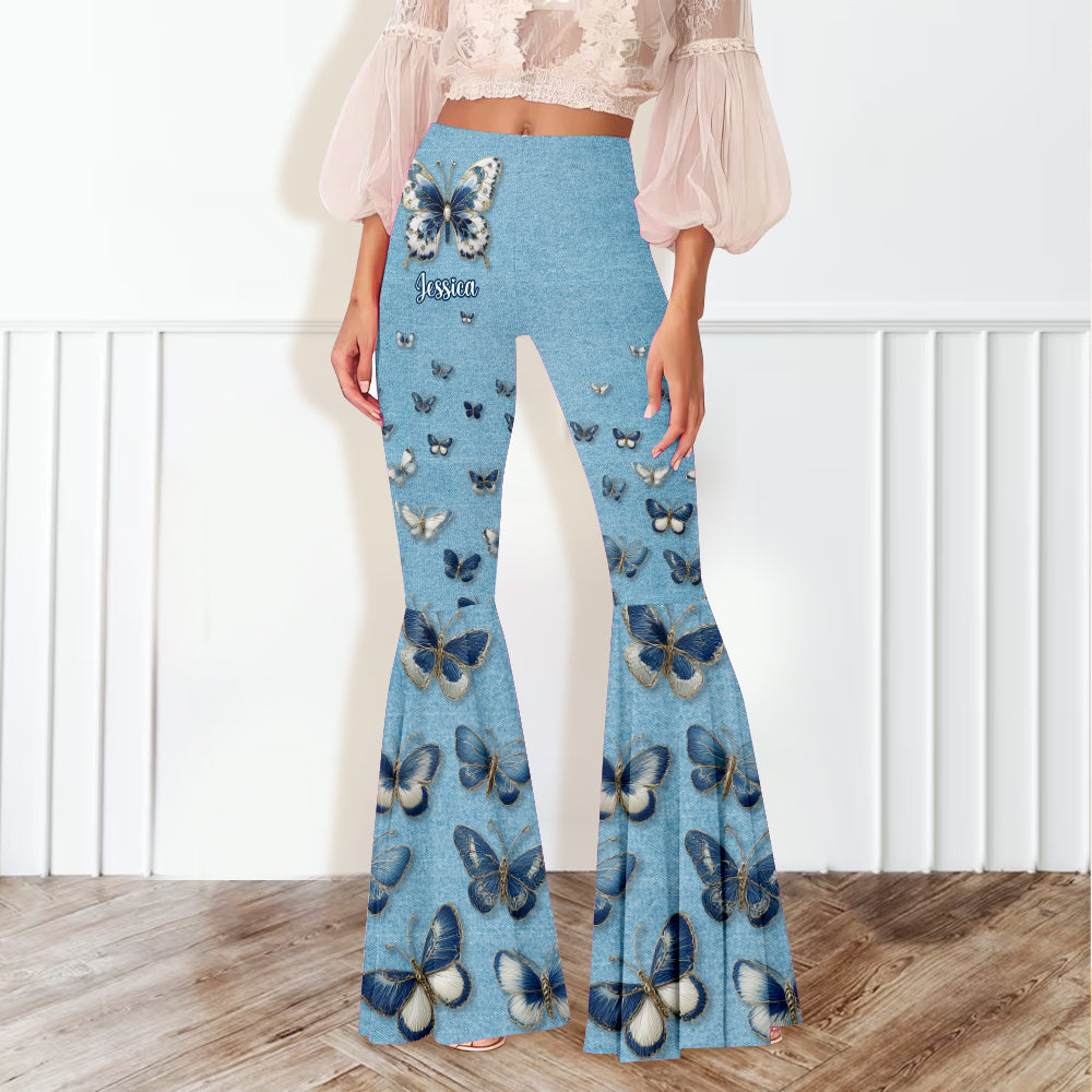 Leggings évasés personnalisés à motif papillons - Magnifiques papillons