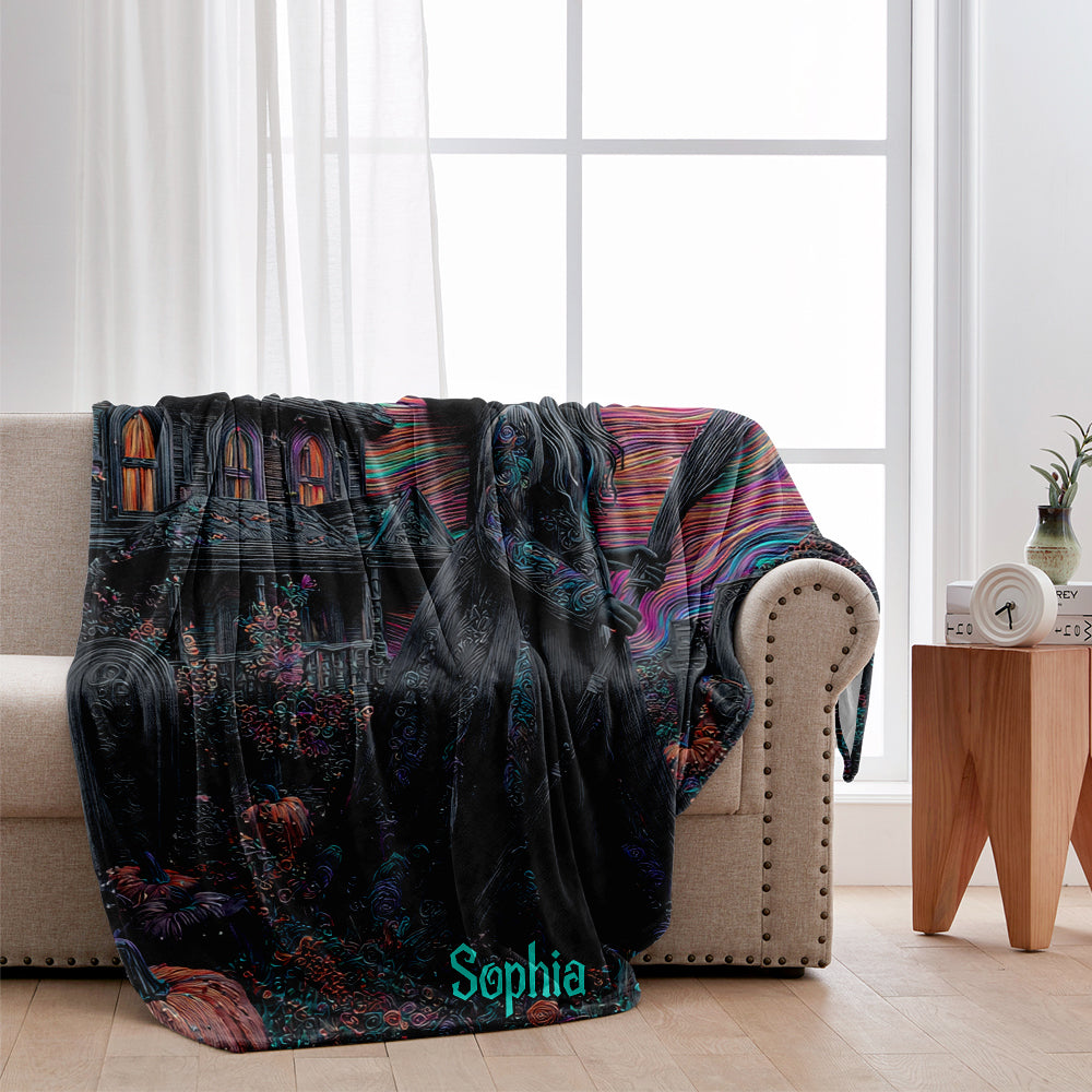 Manoir des Sorcières - Couverture de sorcière personnalisée