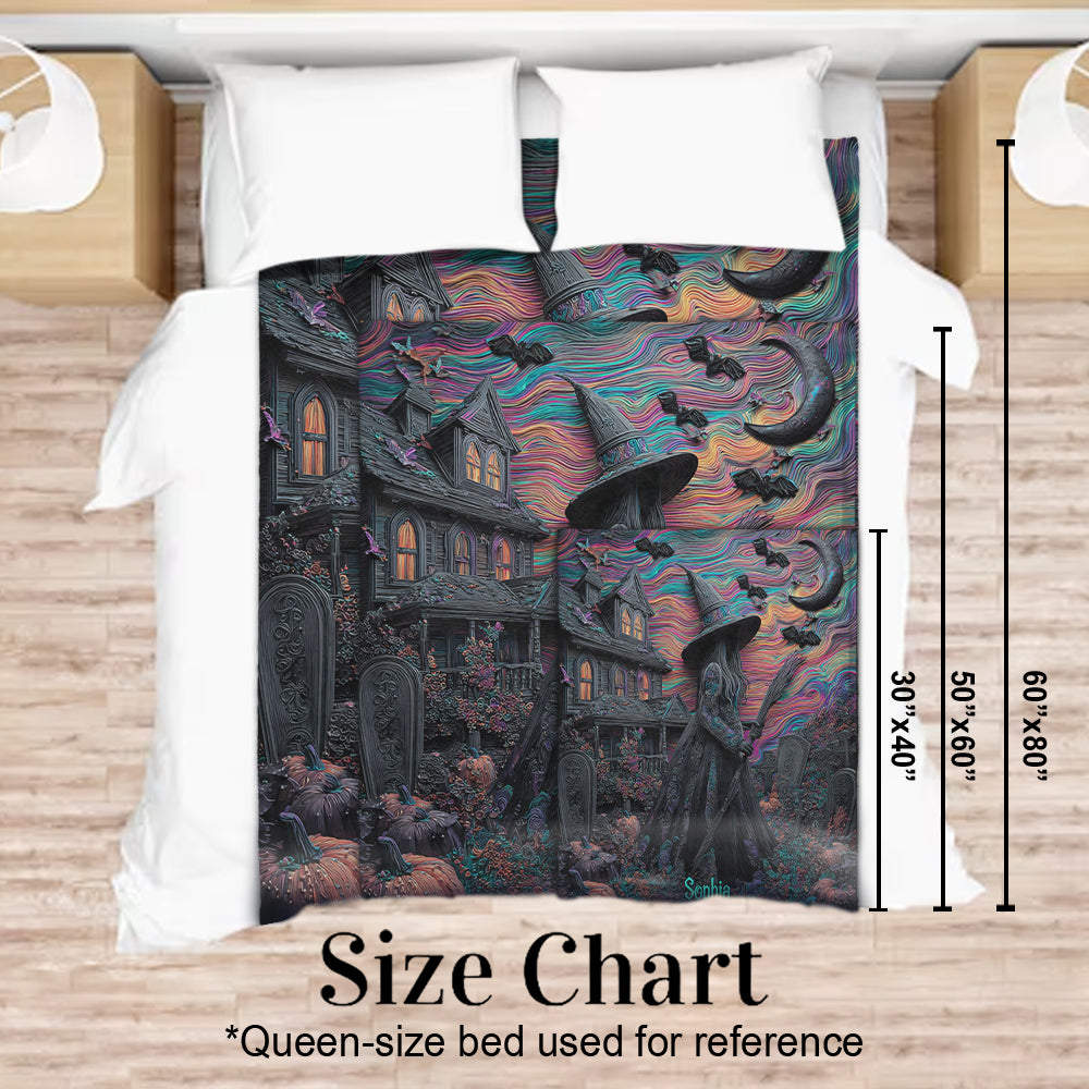 Manoir des Sorcières - Couverture de sorcière personnalisée