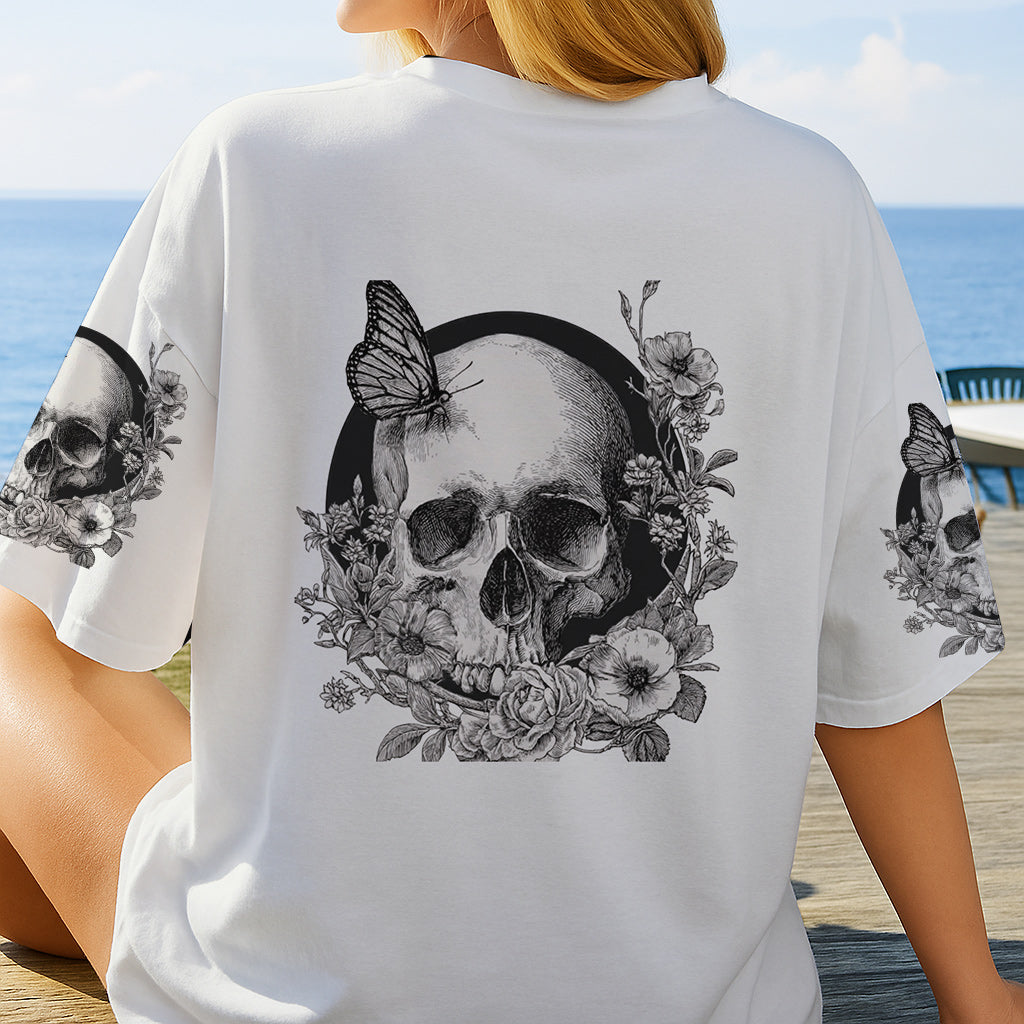White Skull - Personalized Skull All Over Shirt