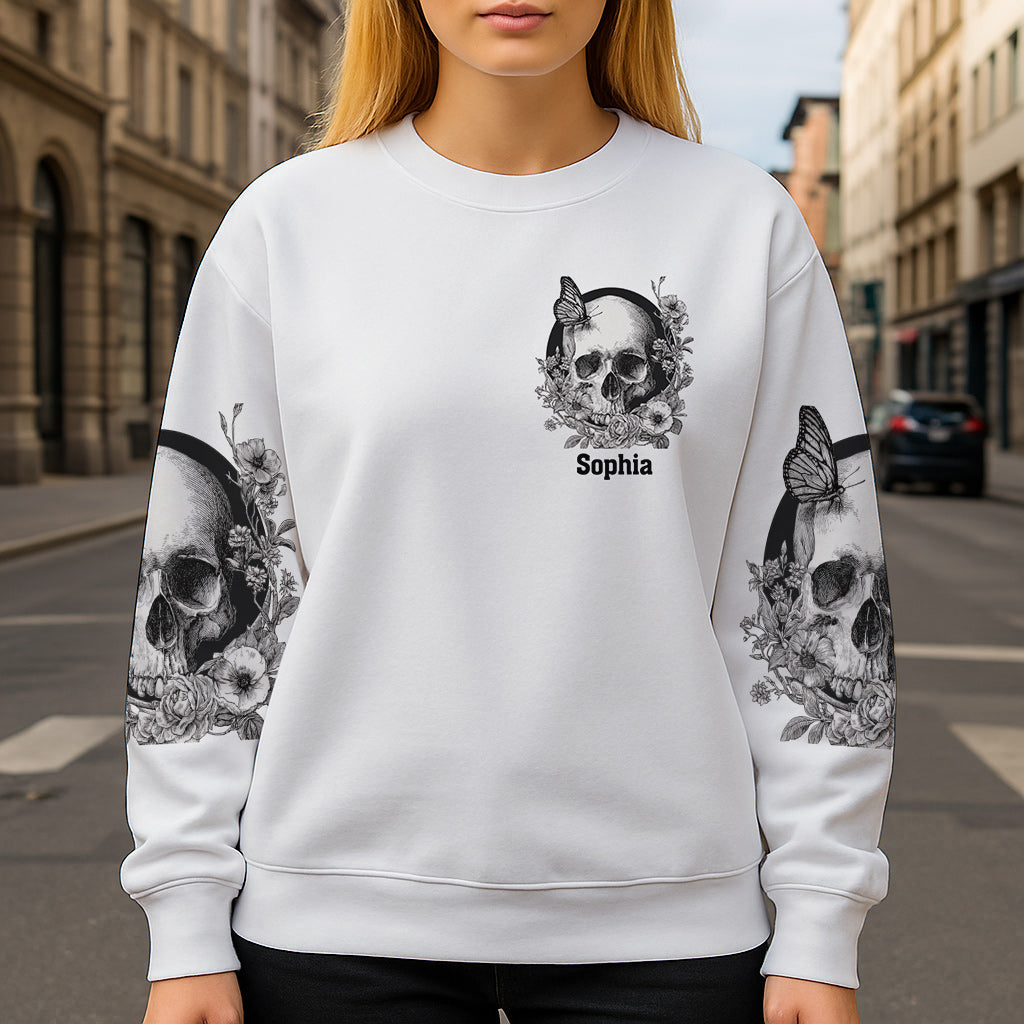 White Skull - Personalized Skull All Over Shirt