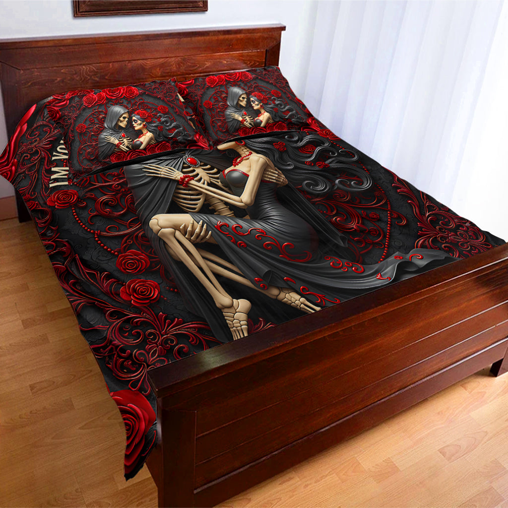 Je suis à toi. Ni retour ni remboursement - Ensemble de literie personnalisé pour couple