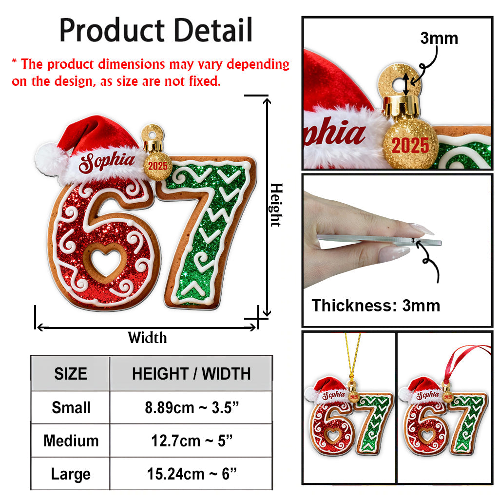 Six Seven - Ornement de Noël personnalisé