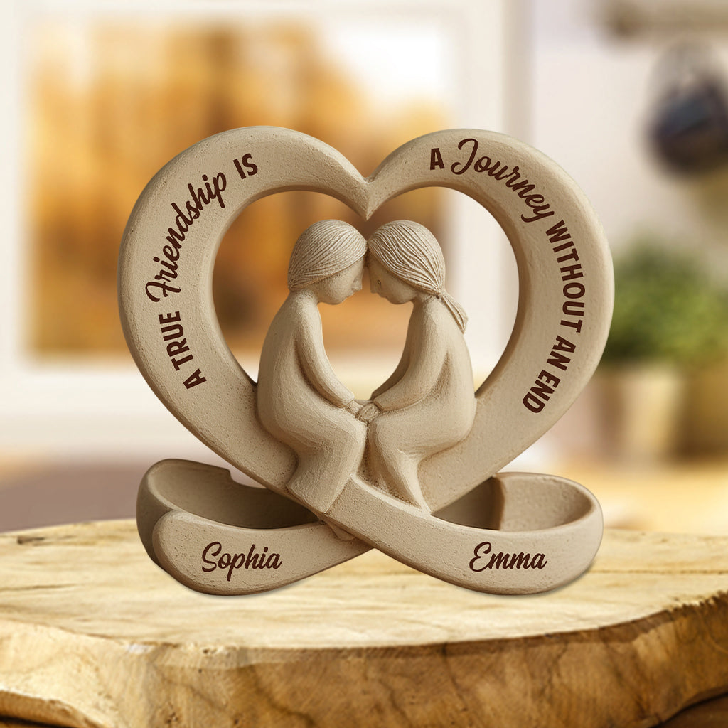 Une véritable amitié - Plaque acrylique personnalisée pour meilleure amie