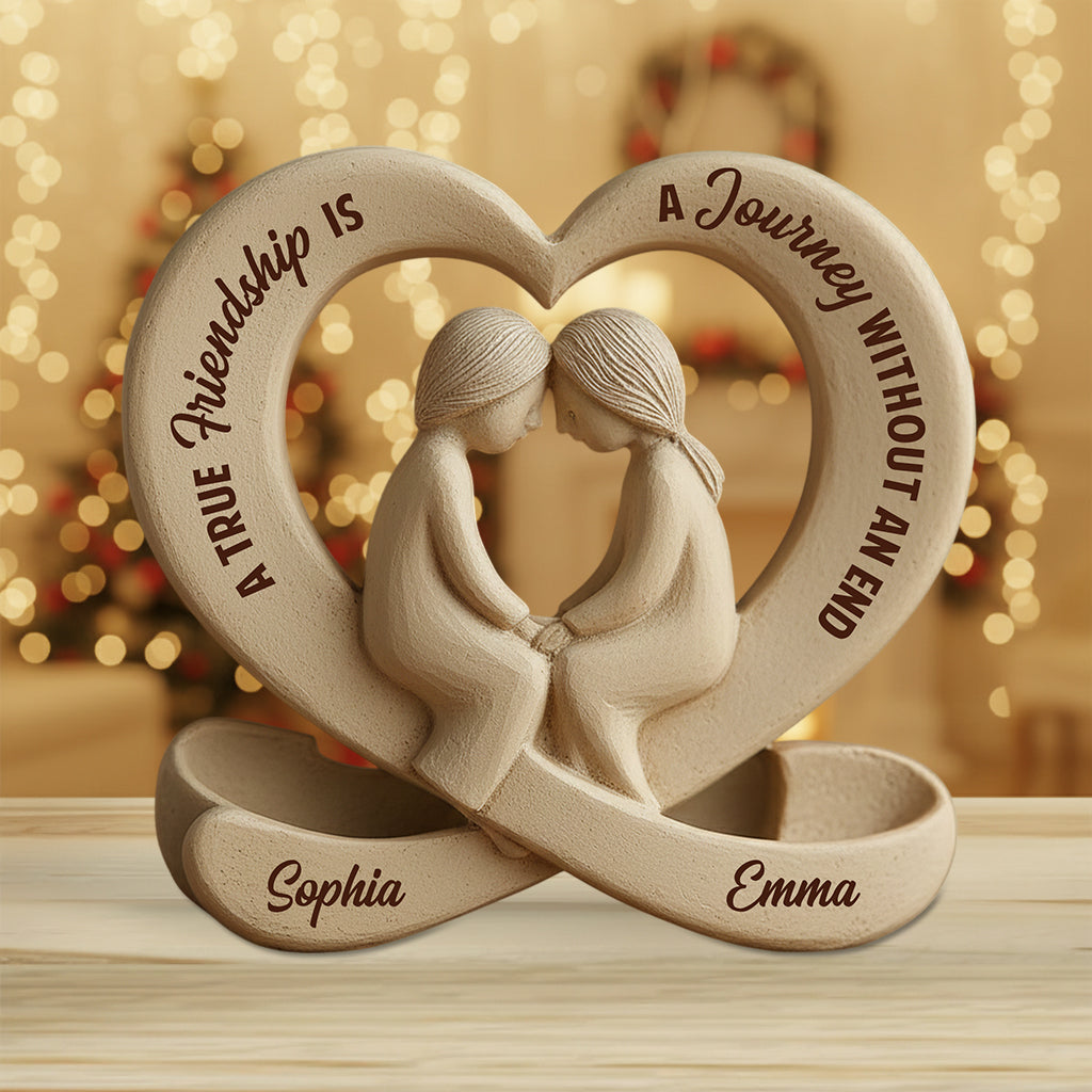 Une véritable amitié - Plaque acrylique personnalisée pour meilleure amie