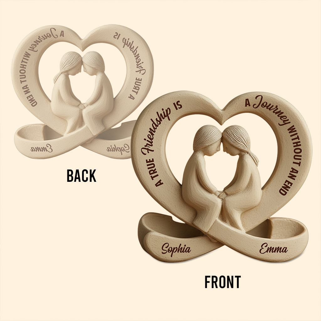 Une véritable amitié - Plaque acrylique personnalisée pour meilleure amie