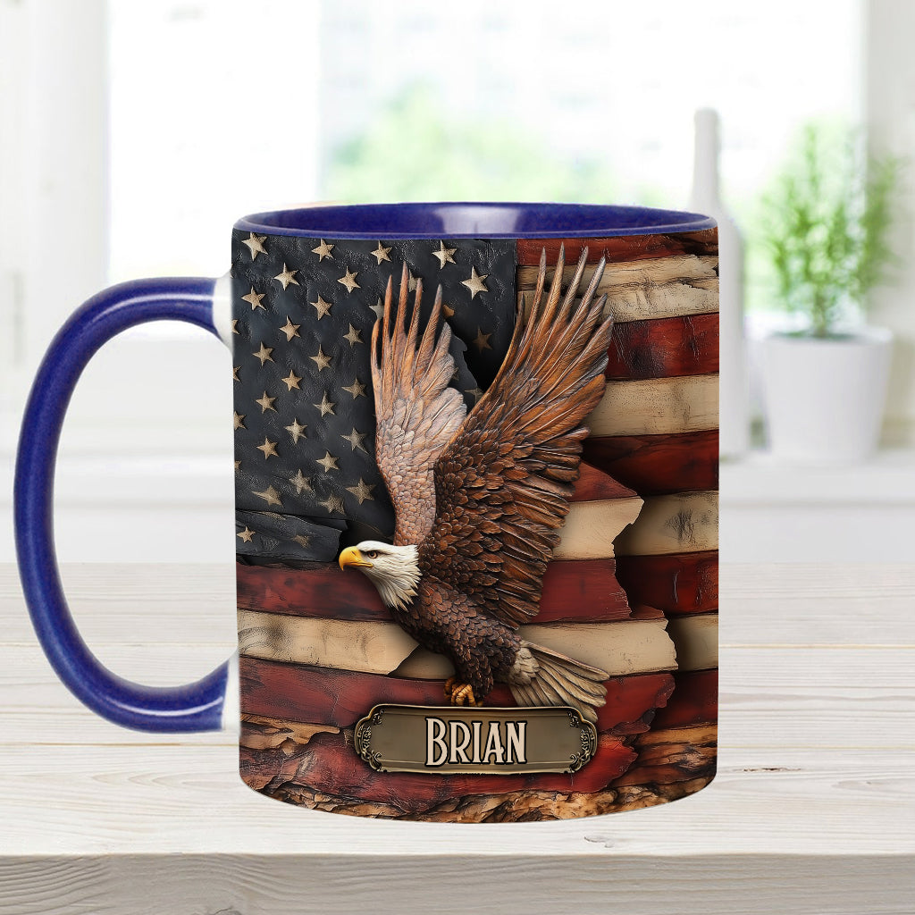 God Bless America - Personalized Independence Day/ 4th of July Accent Mug