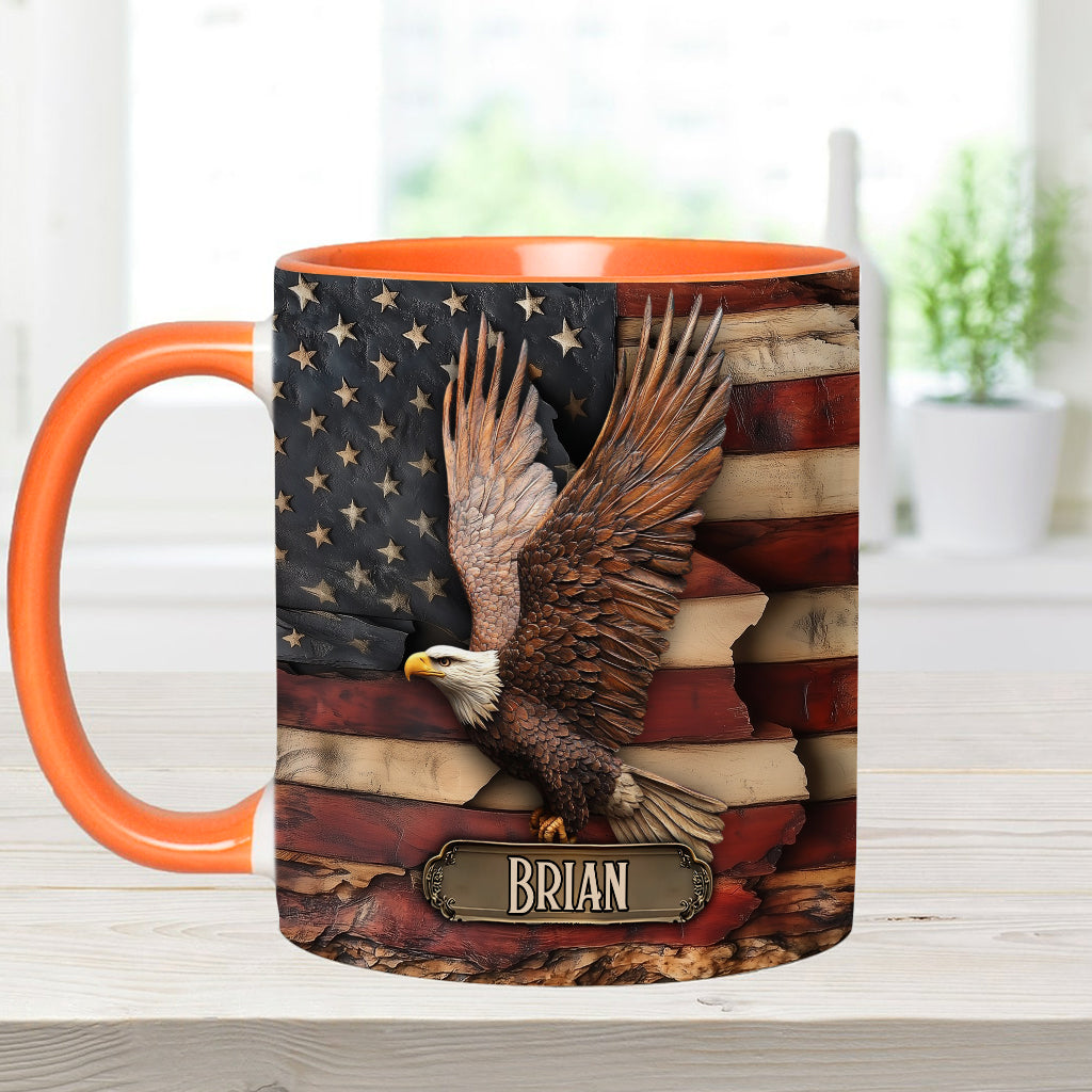 God Bless America - Personalized Independence Day/ 4th of July Accent Mug