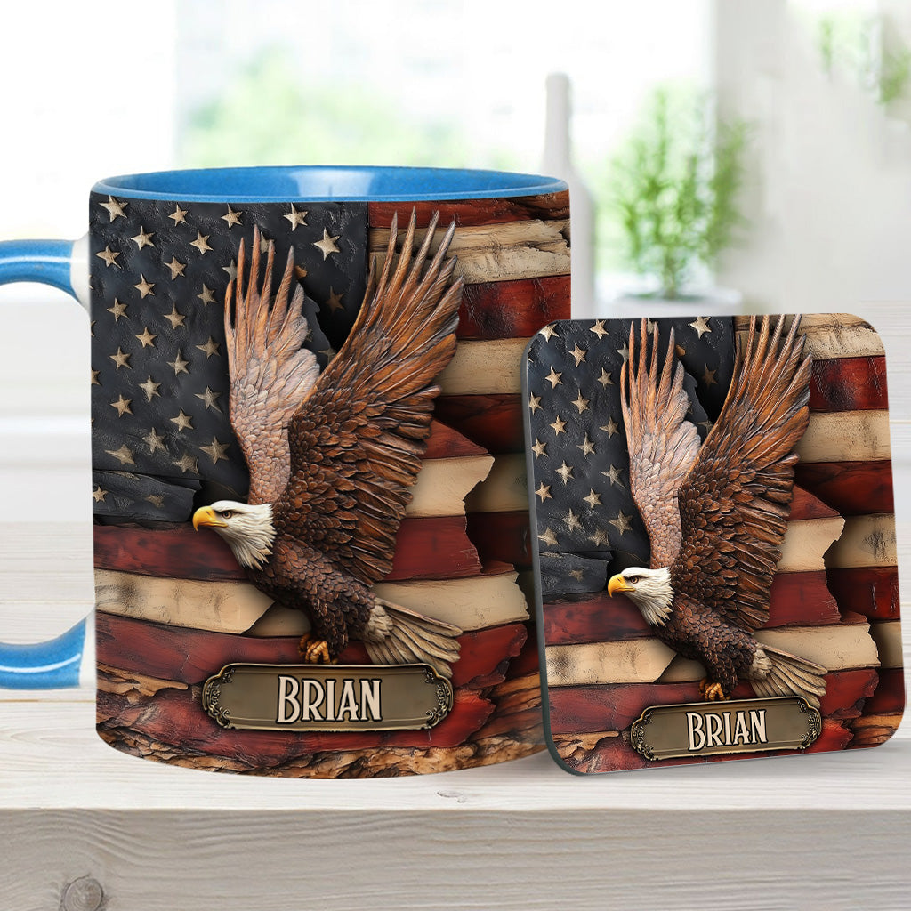 God Bless America - Personalized Independence Day/ 4th of July Accent Mug