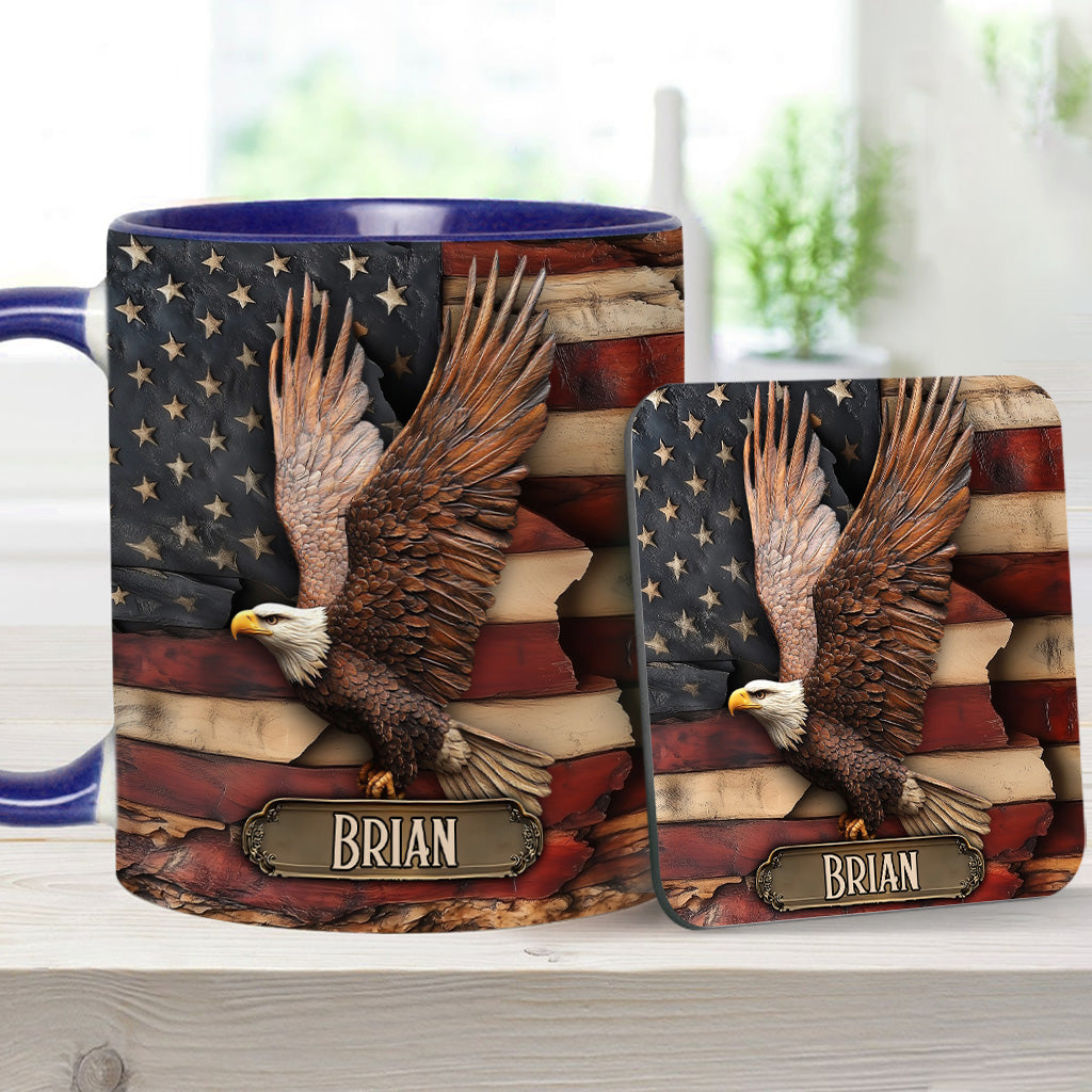 God Bless America - Personalized Independence Day/ 4th of July Accent Mug