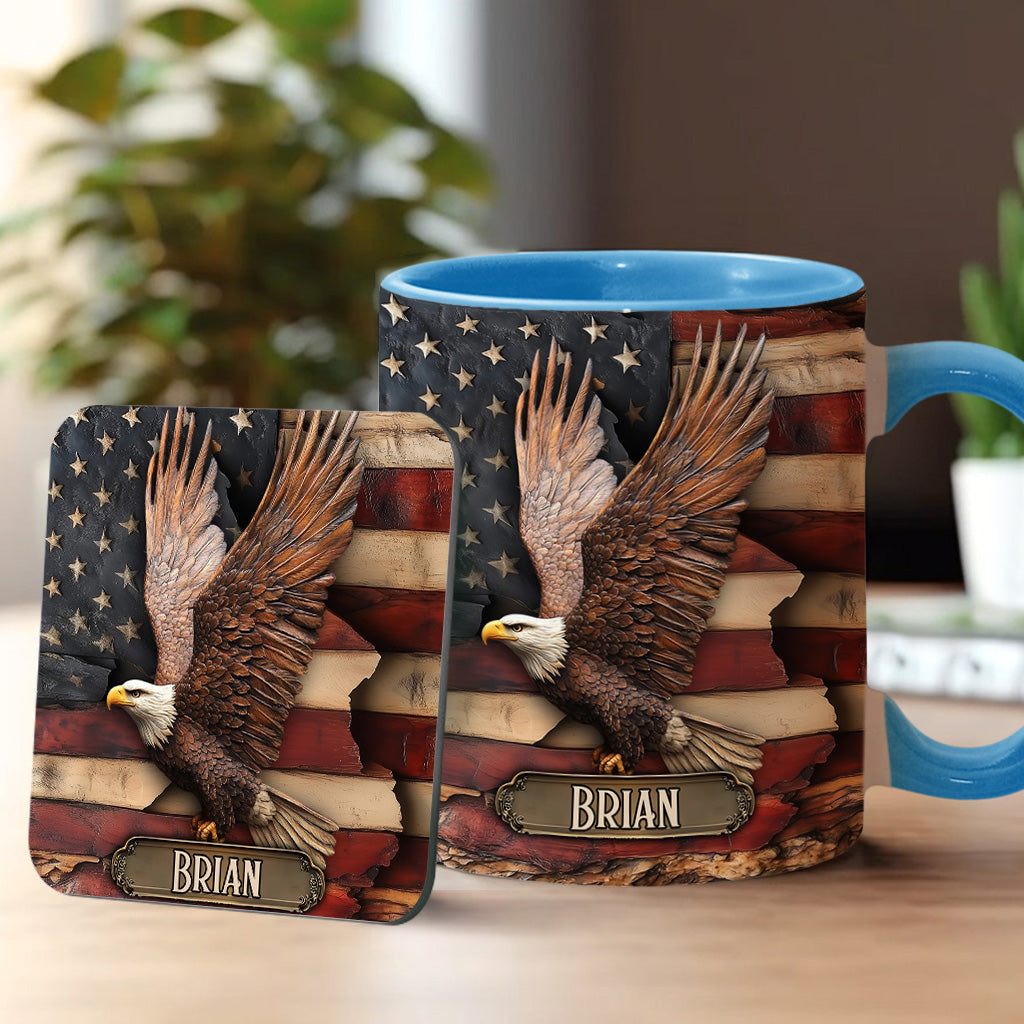 God Bless America - Personalized Independence Day/ 4th of July Accent Mug