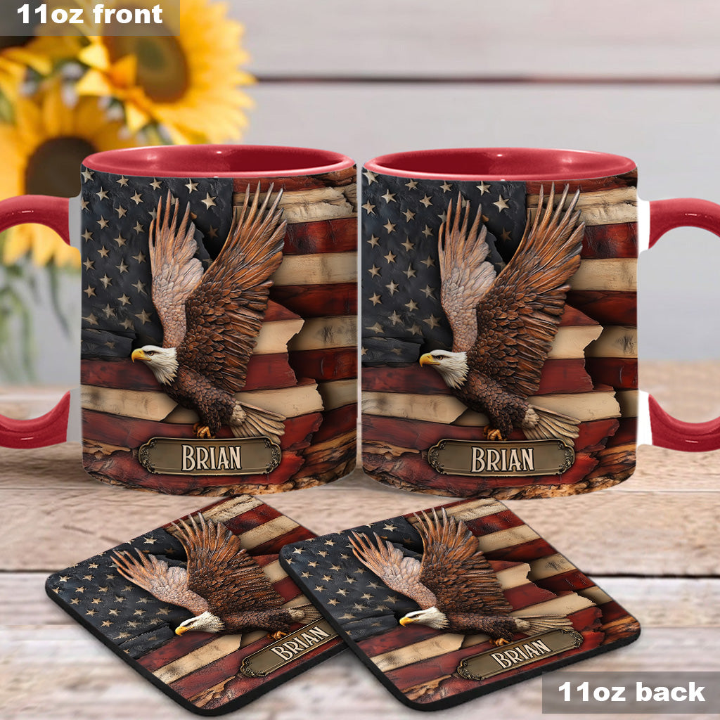 God Bless America - Personalized Independence Day/ 4th of July Accent Mug