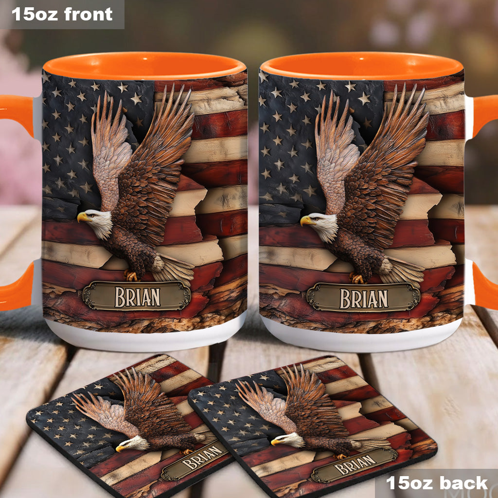God Bless America - Personalized Independence Day/ 4th of July Accent Mug