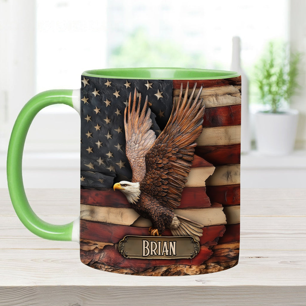 God Bless America - Personalized Independence Day/ 4th of July Accent Mug
