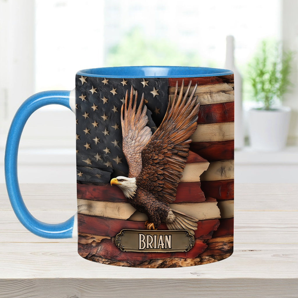 God Bless America - Personalized Independence Day/ 4th of July Accent Mug