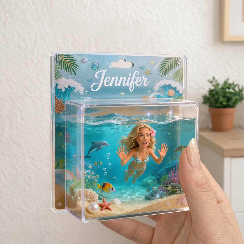 Pour les Amateurs de Mer - Boîte d'Affichage Acrylique Personnalisée