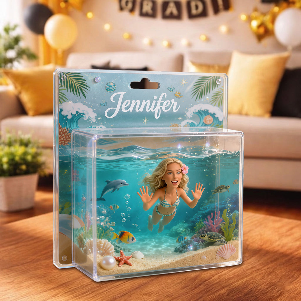 Pour les Amateurs de Mer - Boîte d'Affichage Acrylique Personnalisée