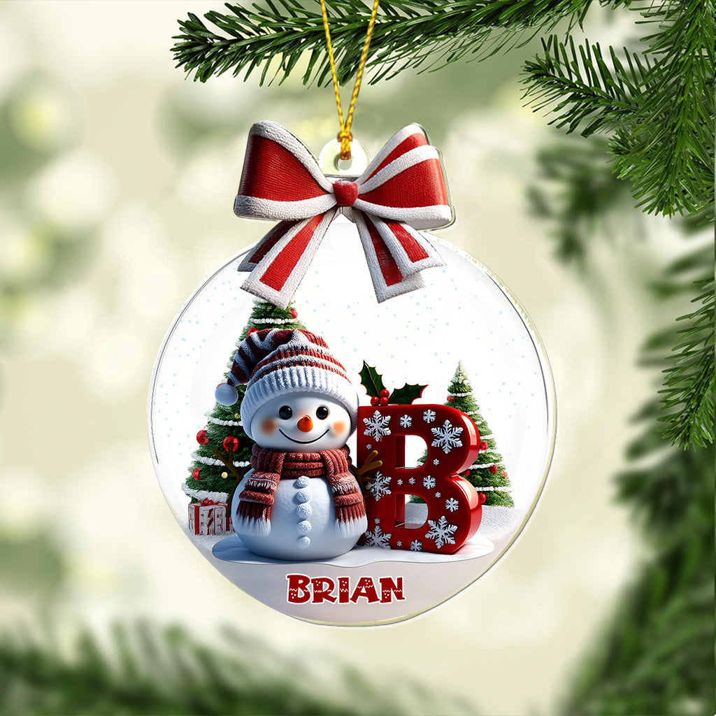 Merry Christmas - Personalized Family Transparent Ornament