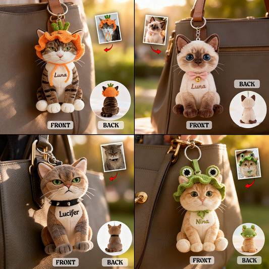 Toujours à Mes Côtés - Porte-Clés Peluche Personnalisé
