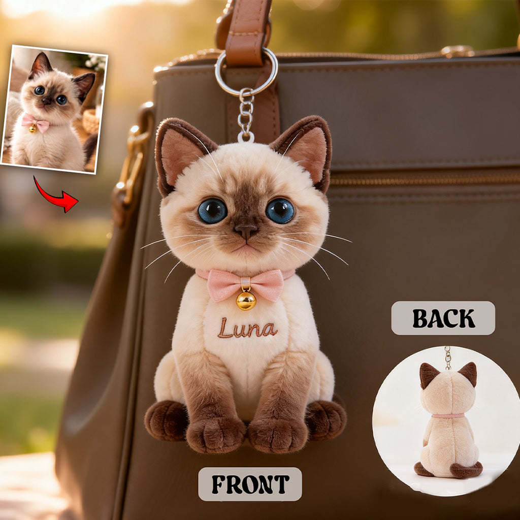 Toujours à Mes Côtés - Porte-Clés Peluche Personnalisé