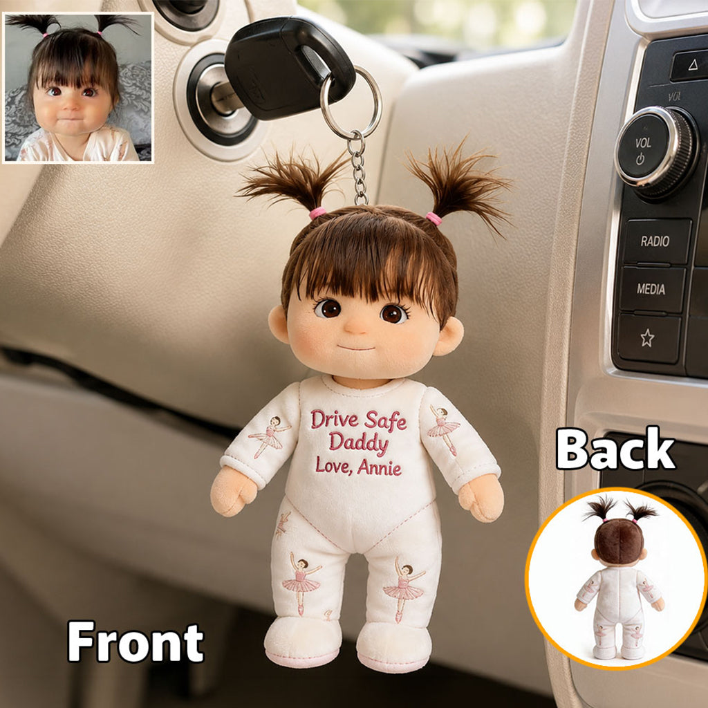 Cadeau parfait pour la fête des pères - Porte-clés en peluche personnalisé