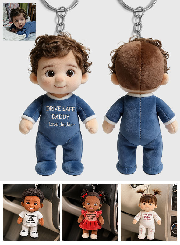 Cadeau parfait pour la fête des pères - Porte-clés en peluche personnalisé