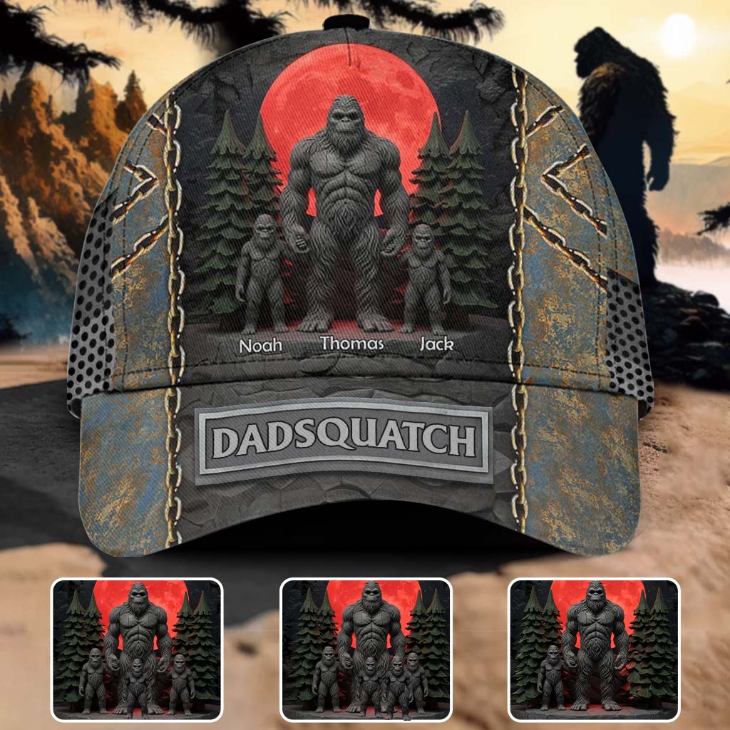 Like A Dad Just Way More Squatchy Gift For Dad, Grandpa - Personalized Father Classic Cap
