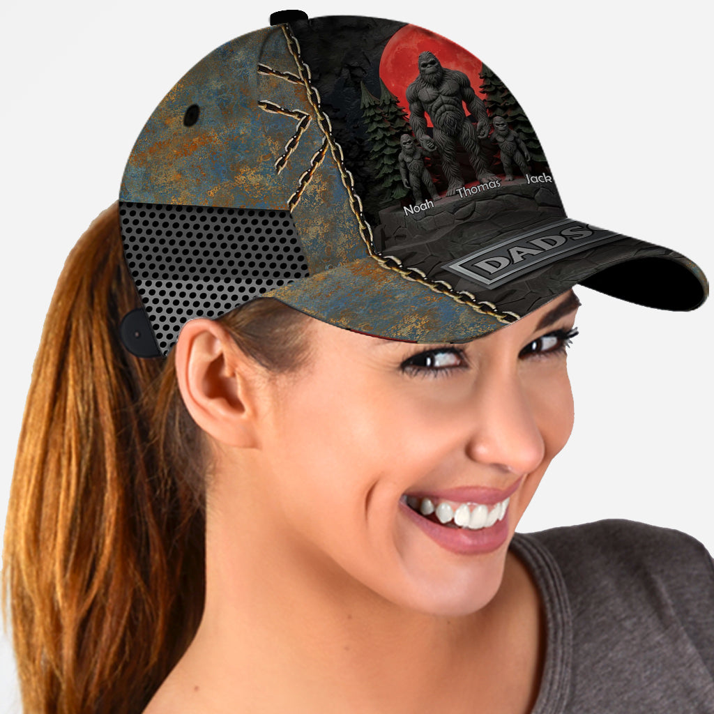 Like A Dad Just Way More Squatchy Gift For Dad, Grandpa - Personalized Father Classic Cap