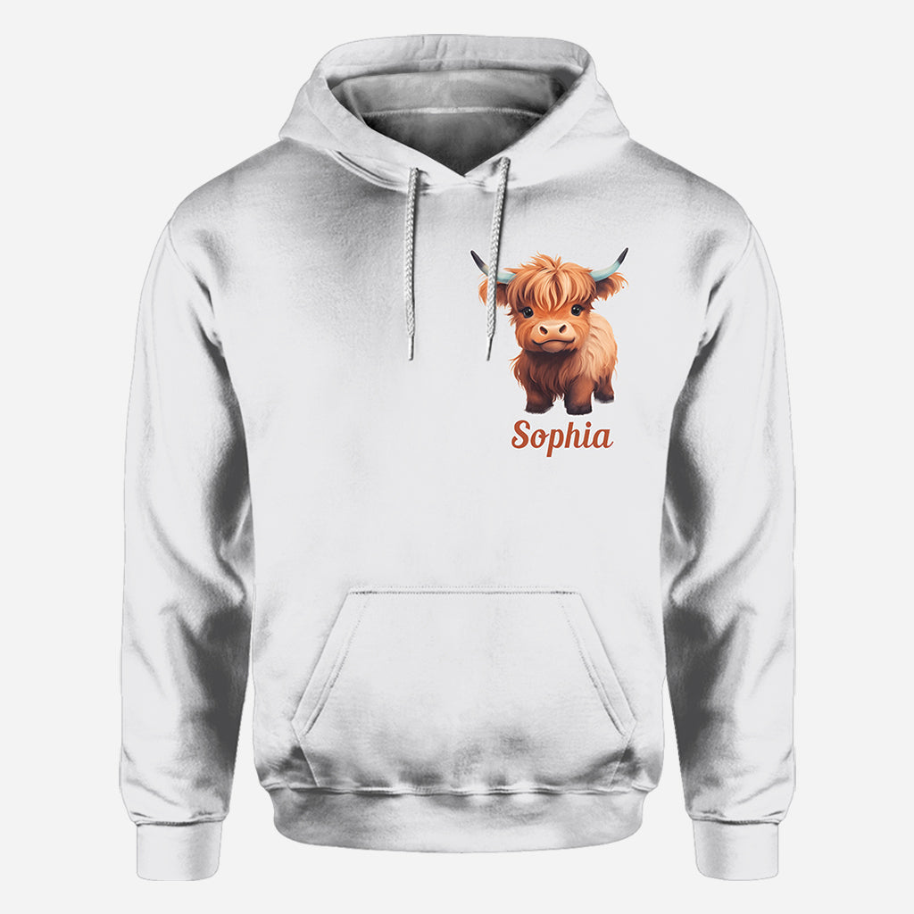 Dieu dit que je suis - T-shirt personnalisé « Vache des Highlands »
