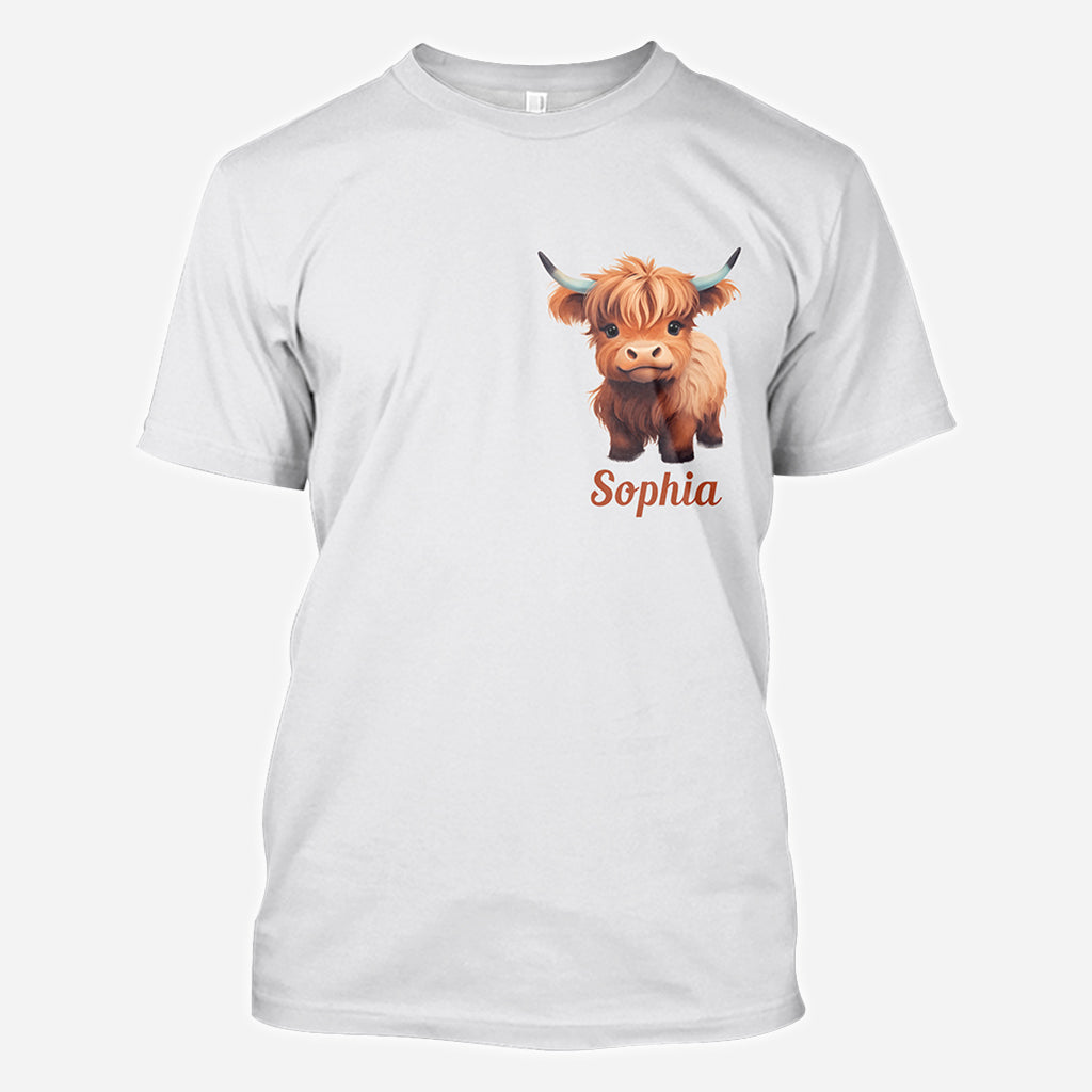 Dieu dit que je suis - T-shirt personnalisé « Vache des Highlands »