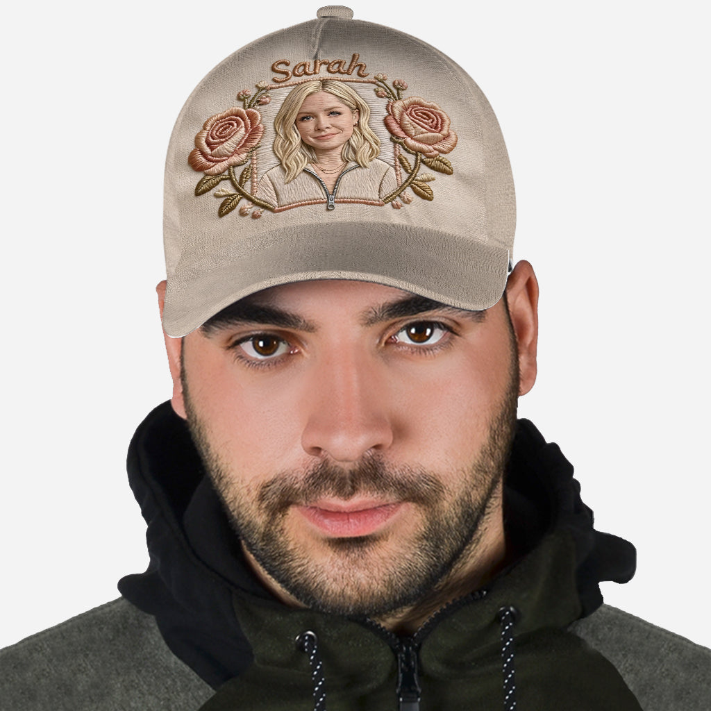 Custom Any Photo - Personalized Birth Month Flower Classic Cap