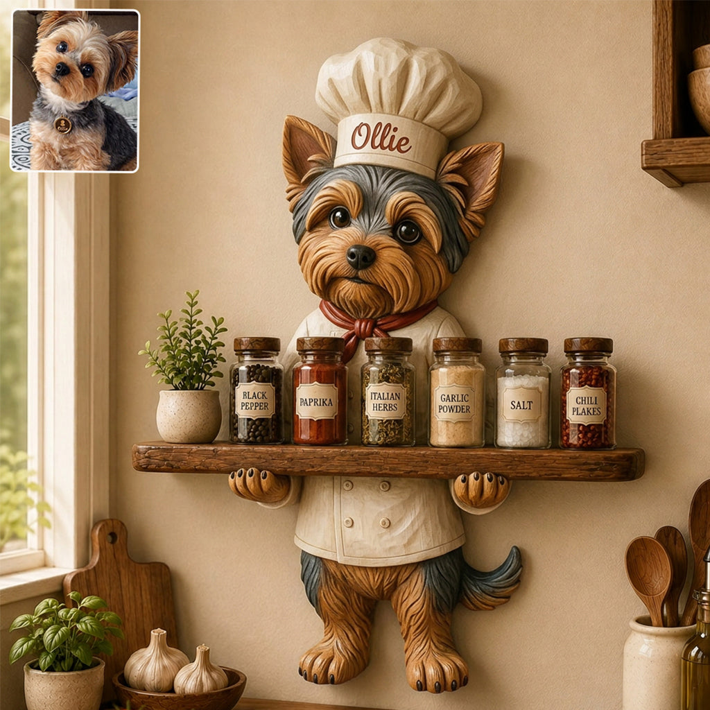 Funny Pet - Personalized Dog Wooden Floating Shelf