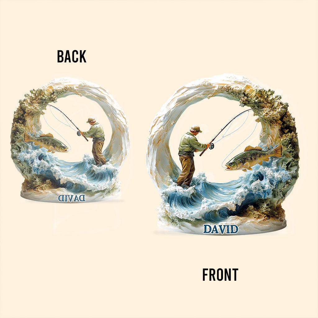 La vie de pêche - Plaque acrylique personnalisée sur le thème de la pêche