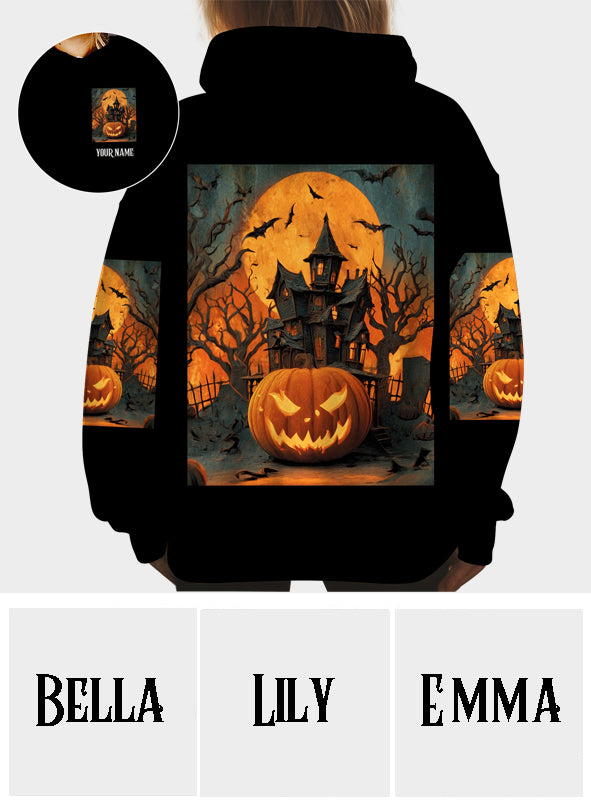 Château d'Halloween - T-shirt personnalisé Halloween intégral