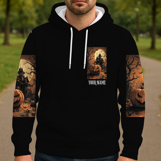 Château d'Halloween - T-shirt personnalisé Halloween intégral